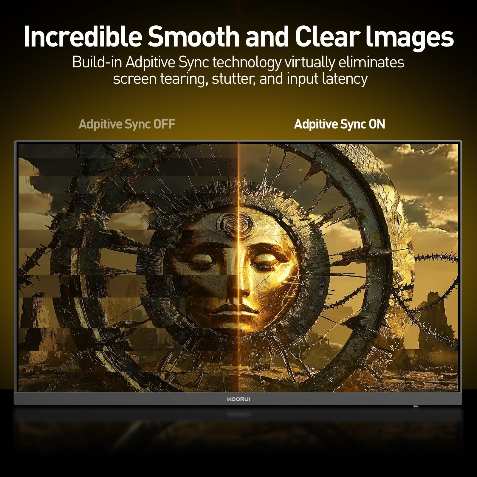 KOORUI S2741LM 27-inch Dual-Mode IPS/MINI LED UHD 160Hz/FHD 320Hz Gaming Monitor