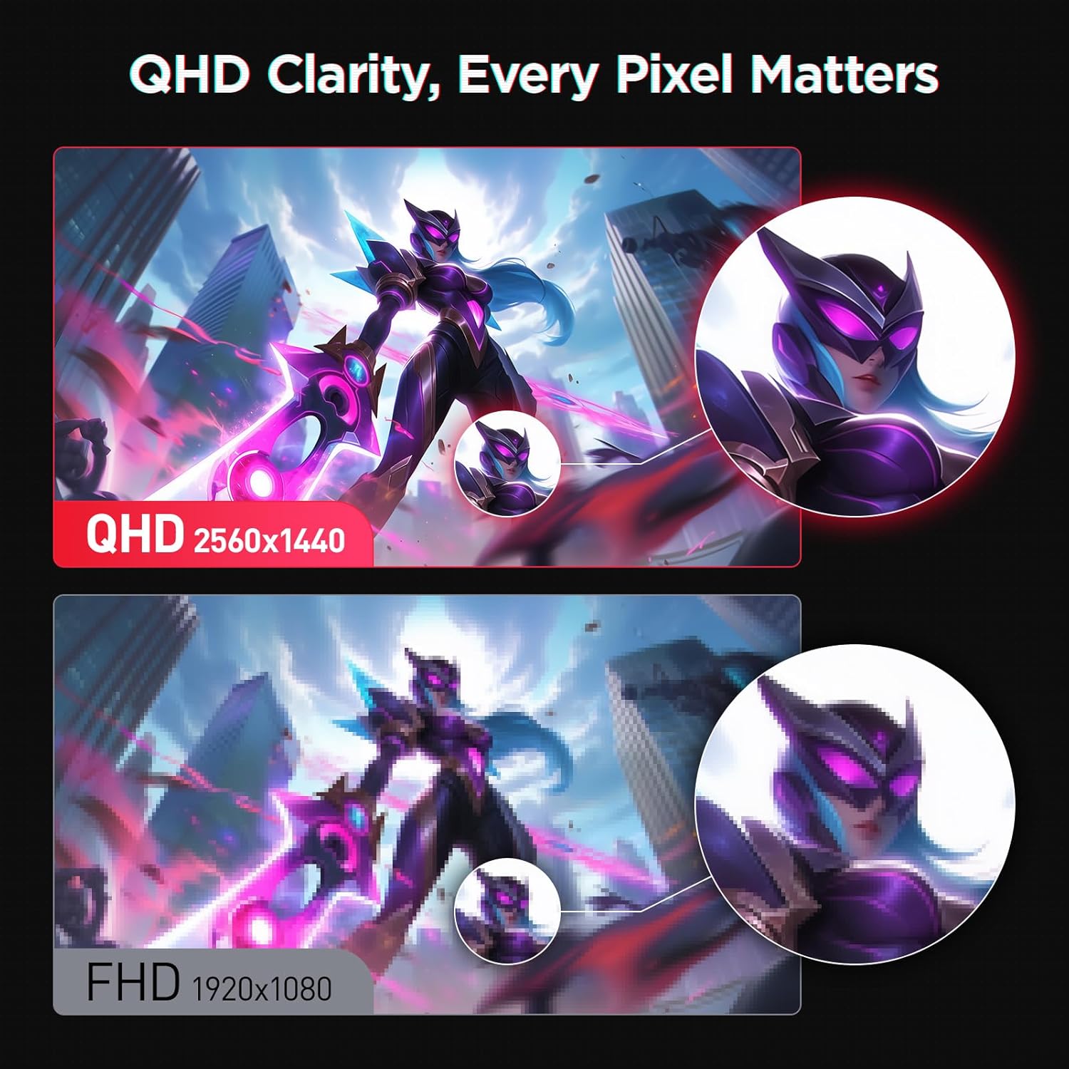 KOORUI G2421V 24-inch IPS QHD 180Hz Gaming Monitor