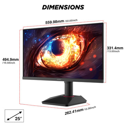 KOORUI G2511E 25-inch IPS FHD 320Hz Gaming Monitor