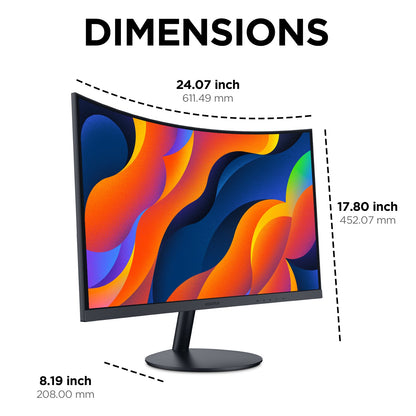 KOORUI 27N5CA 27-inch VA FHD 75Hz Curved Gaming Monitor