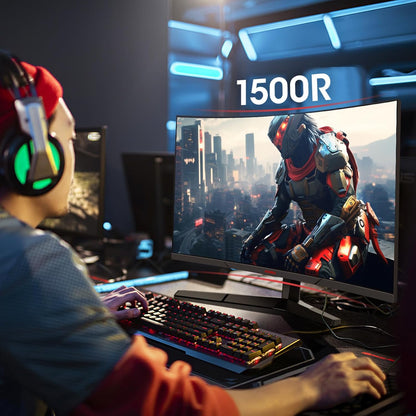 KOORUI 24E6CA 24-inch VA FHD 180Hz Curved Gaming Monitor