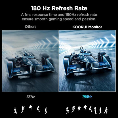 KOORUI 24E6CA 24-inch VA FHD 180Hz Curved Gaming Monitor